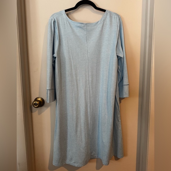 Lilly Pulitzer Light Blue Long Sleeve Dress with Pockets XL - Picture 6 of 6